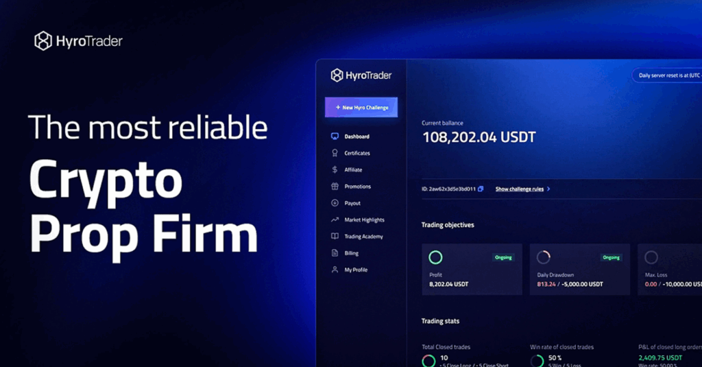 실제 자본을 이용한 암호화폐 자산 거래: HyroTrader의 자금 조달 모델 내부